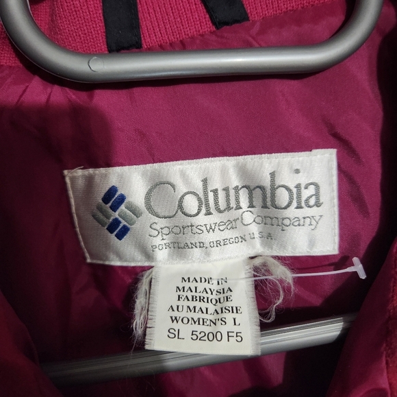 Vtg 80s 90s Columbia Jacket Longs Peak Womens Large Parka Ski Coat Shell Retro - Picture 3 of 10